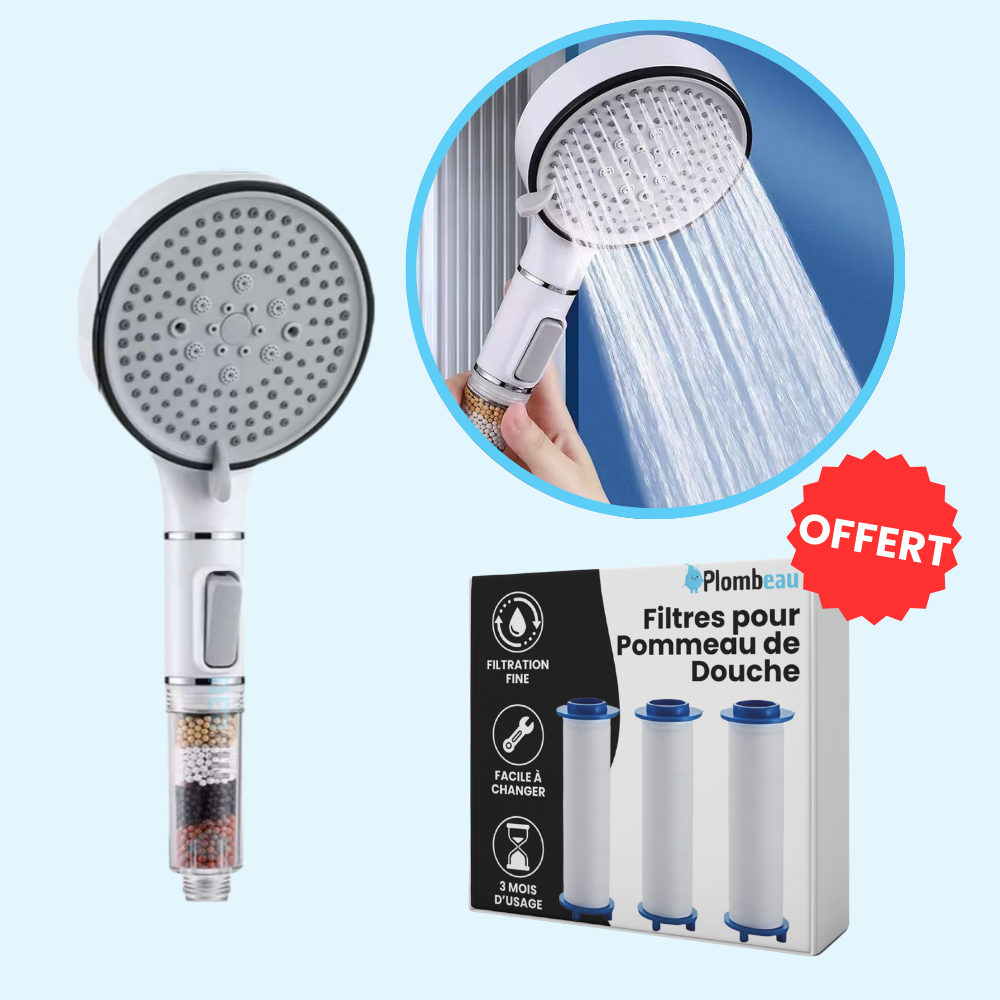 Pomme de douche anti-calcaire
