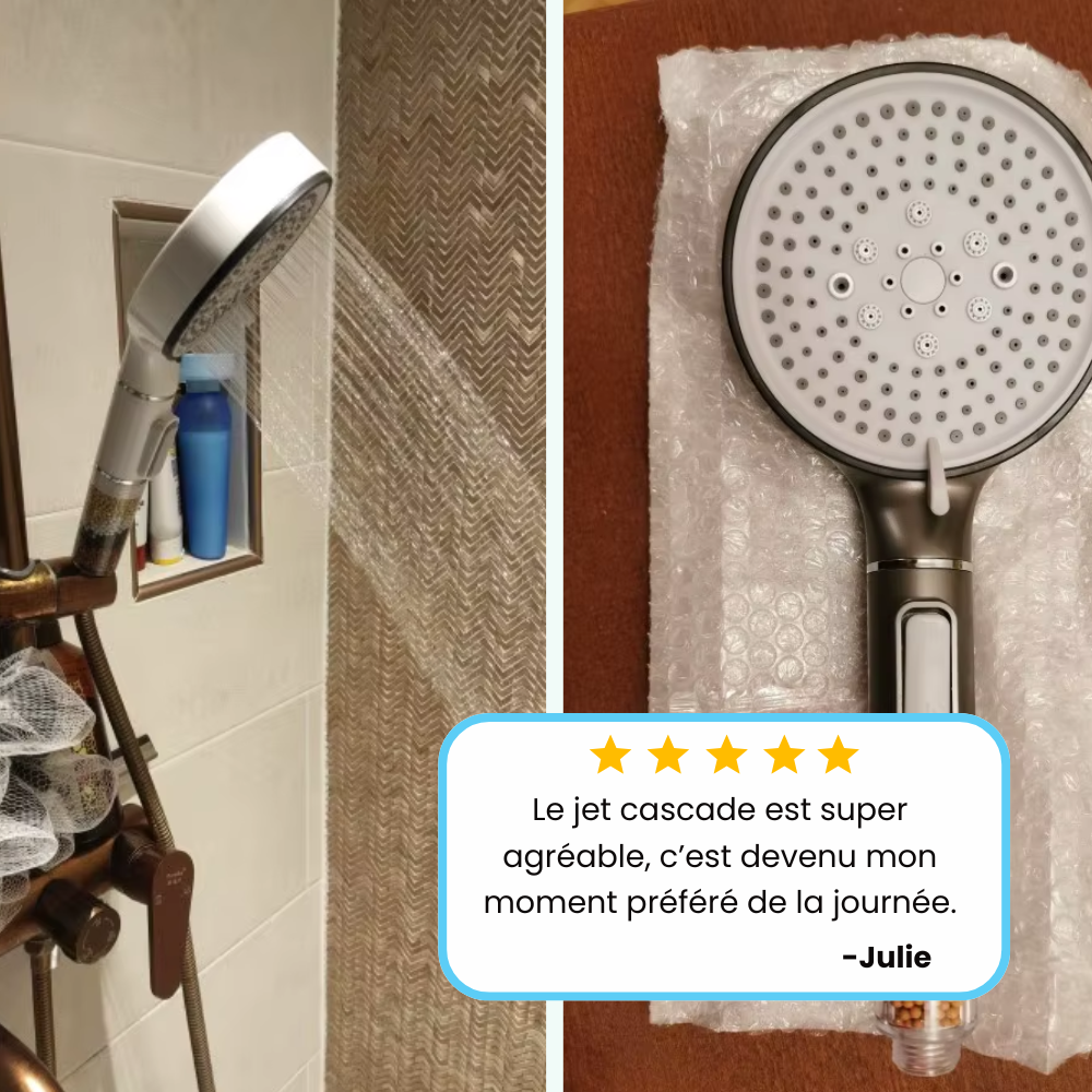 Pomme de douche anti-calcaire