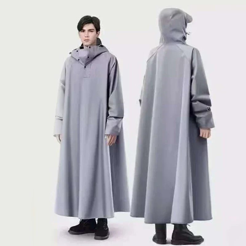 Poncho de pluie long mixte - imperméable et confortable