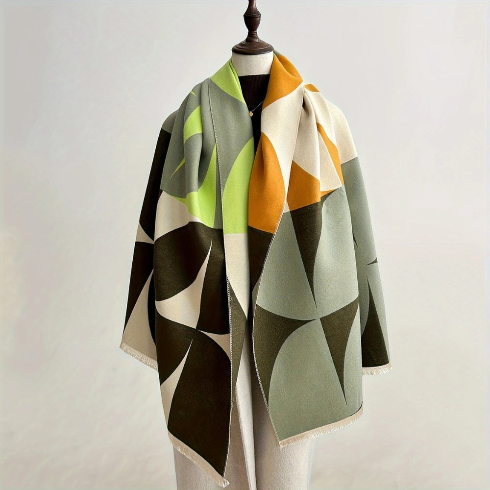 Poncho écharpe convertible