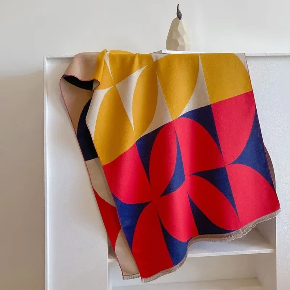 Poncho écharpe convertible
