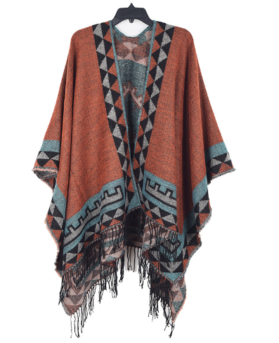Poncho en maille | Élégant et chaud