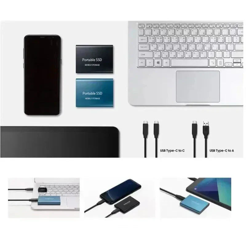Portable Hard Disk SSD 2TB External Storage Compact Fast Best Quality
