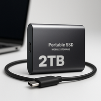 Disco duro portátil SSD 2TB almacenamiento externo compacto rápido de mejor calidad