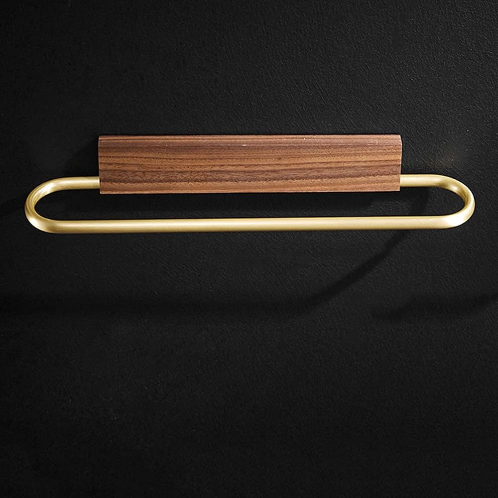 Porte-serviettes de salle de bain moderne en noyer