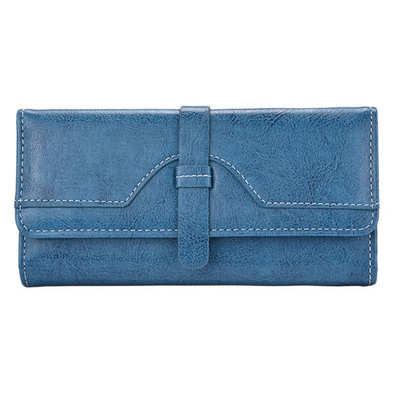 Portefeuille long en cuir premium