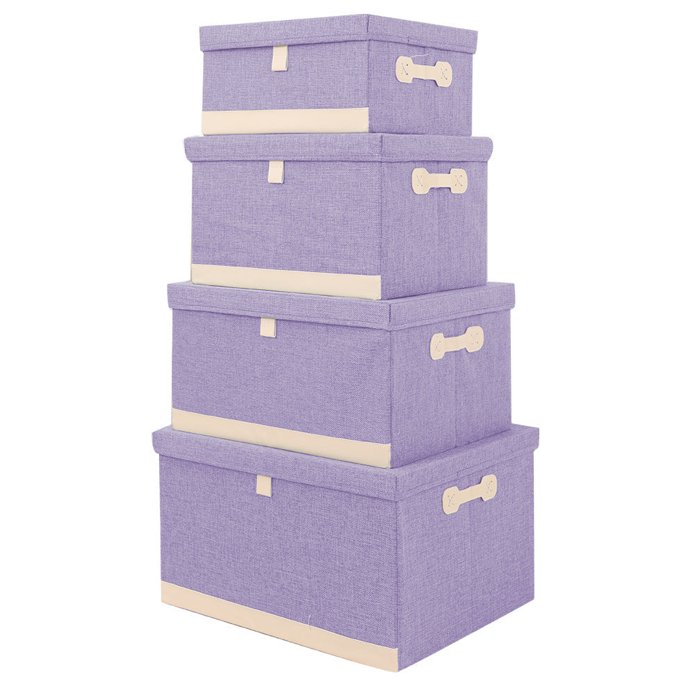 Pouf coffre de rangement rembourré