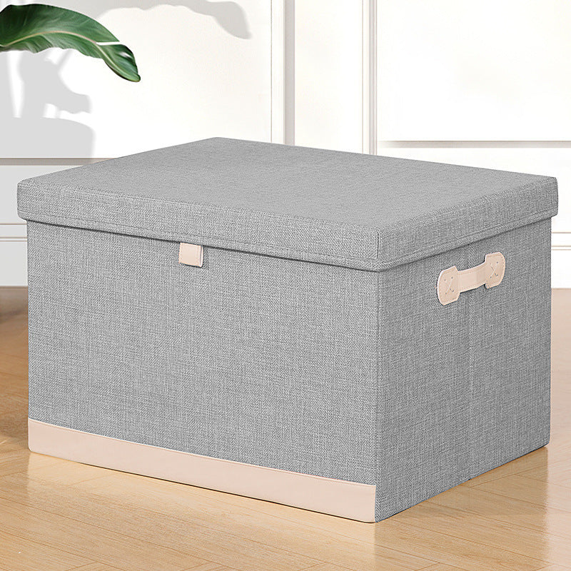 Pouf coffre de rangement rembourré