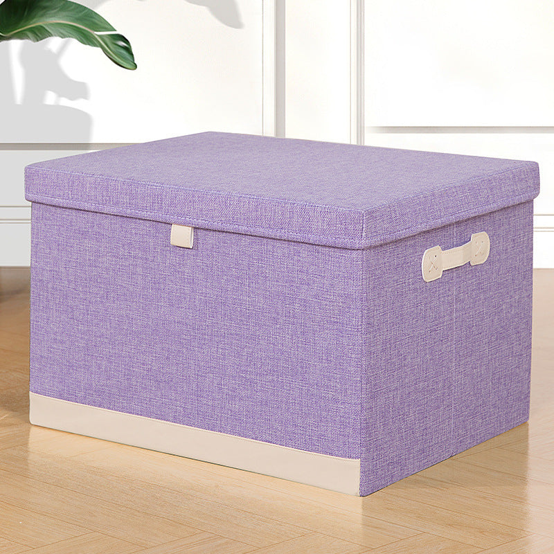 Pouf coffre de rangement rembourré