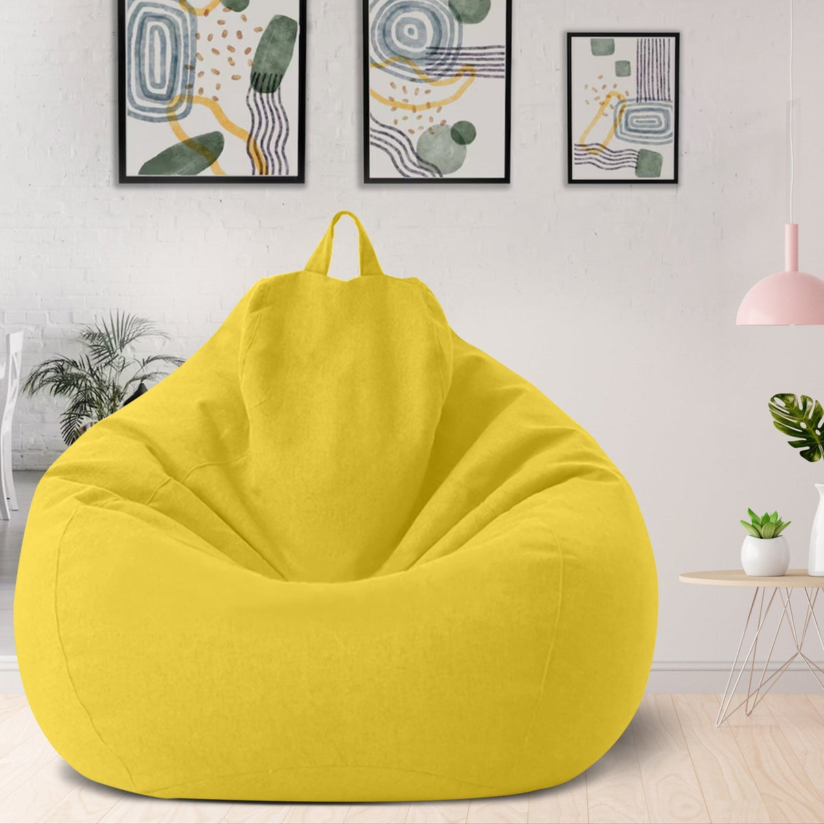 Pouf en lin luxe – meuble de confort ergonomique et élégant