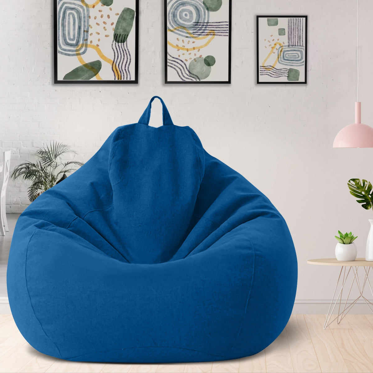 Pouf en lin luxe – meuble de confort ergonomique et élégant
