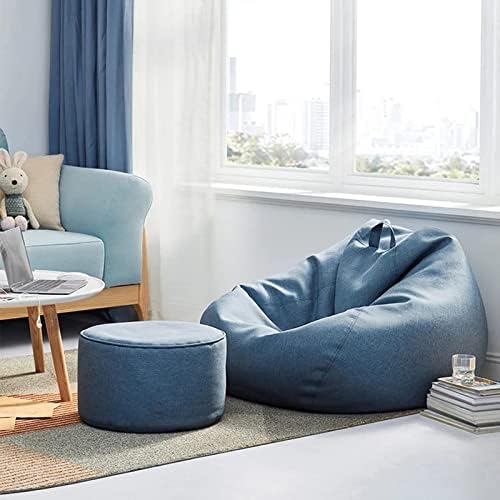 Pouf en lin luxe – meuble de confort ergonomique et élégant