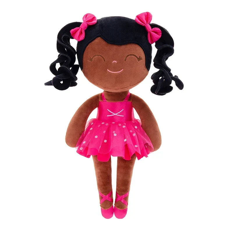 Poupée danseuse en peluche avec couronne et tutu