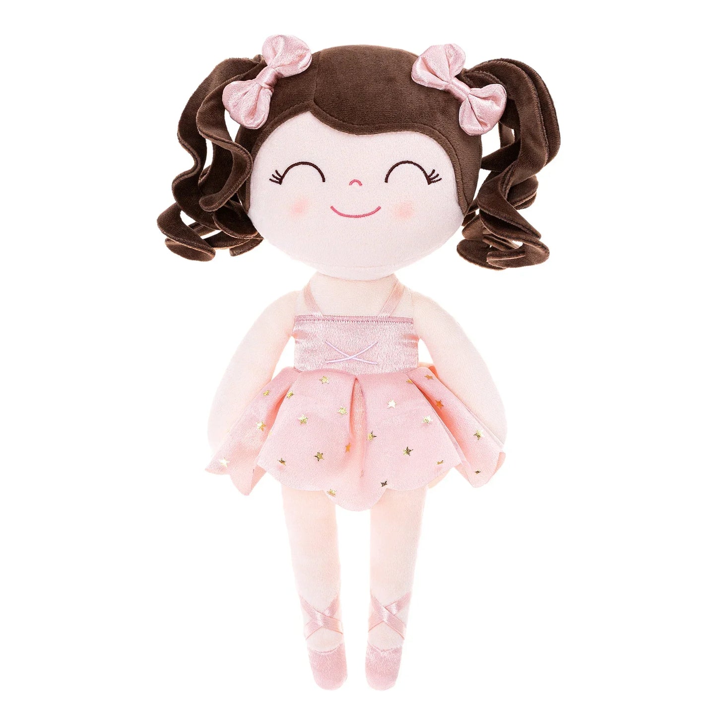 Poupée danseuse en peluche avec couronne et tutu