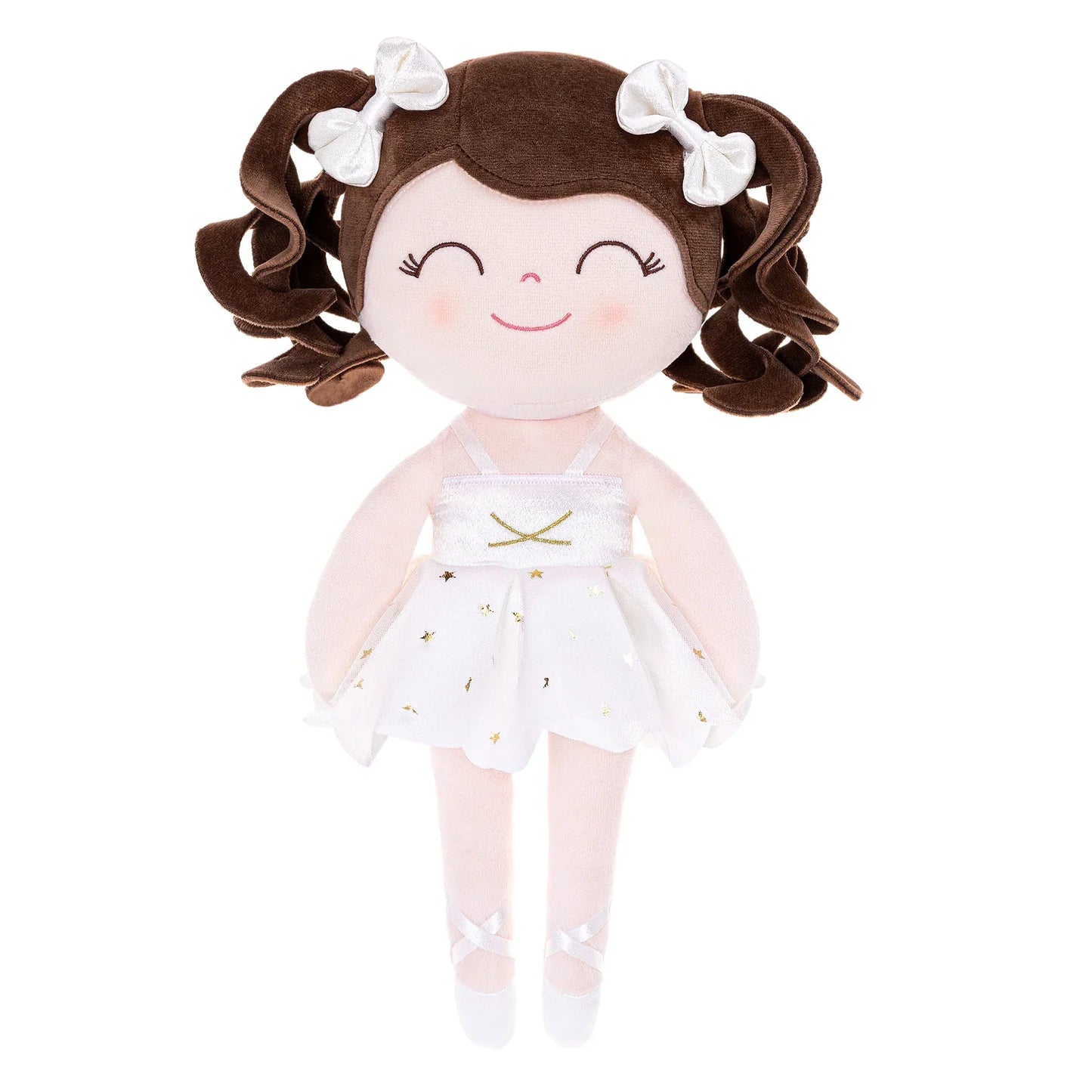 Poupée danseuse en peluche avec couronne et tutu