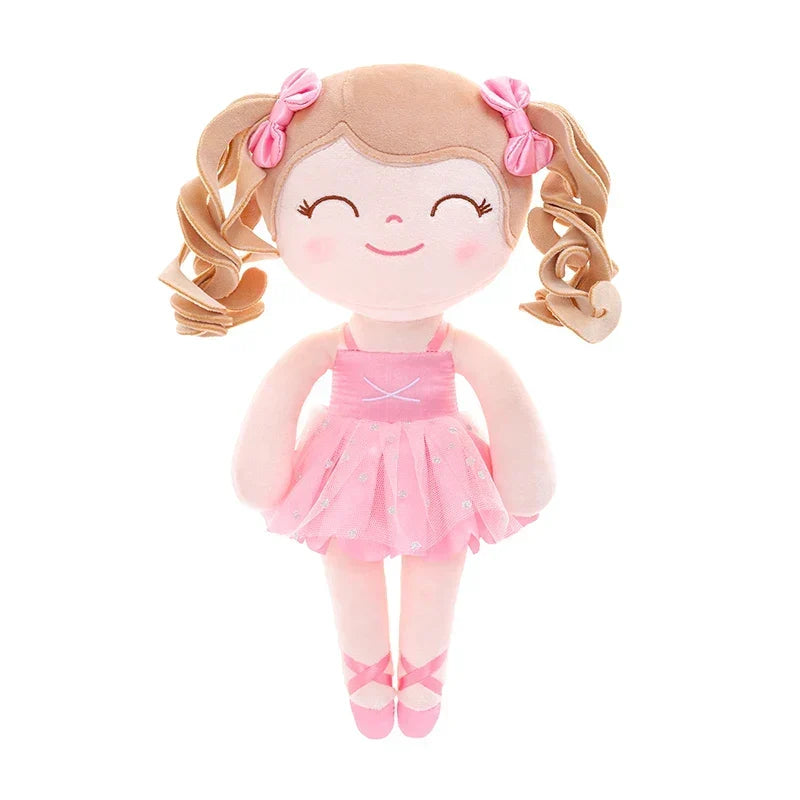 Poupée danseuse en peluche avec couronne et tutu