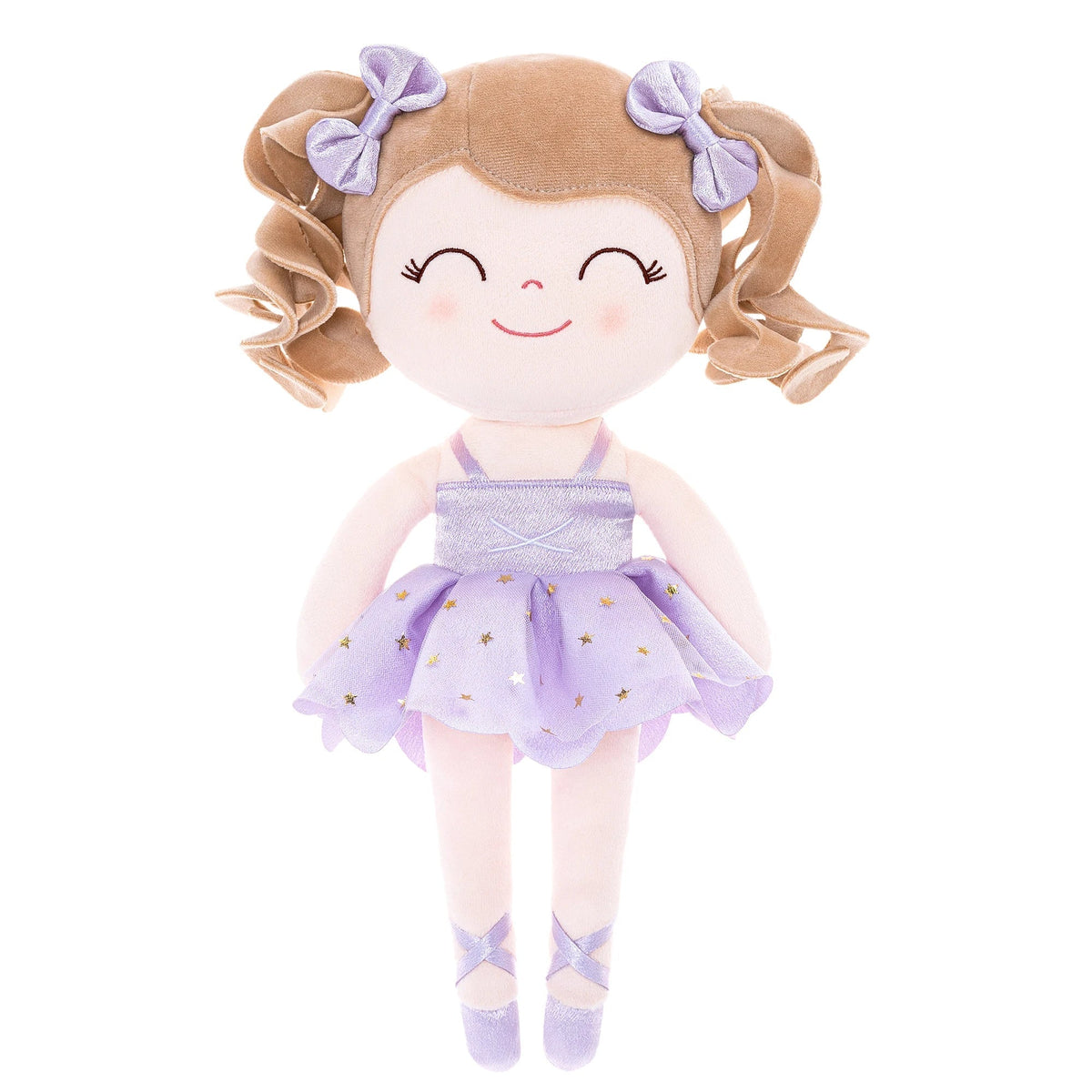 Poupée danseuse en peluche avec couronne et tutu