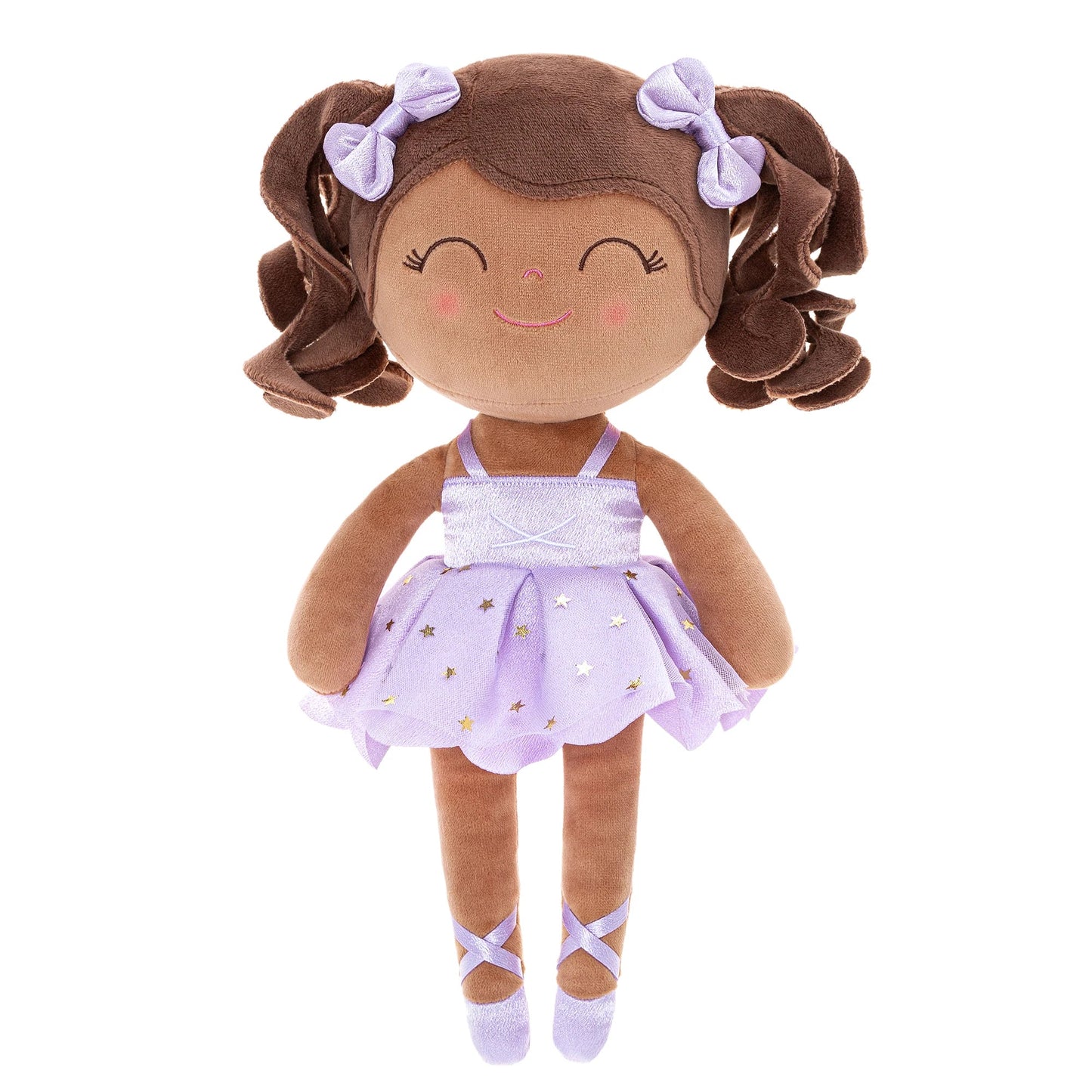 Poupée danseuse en peluche avec couronne et tutu