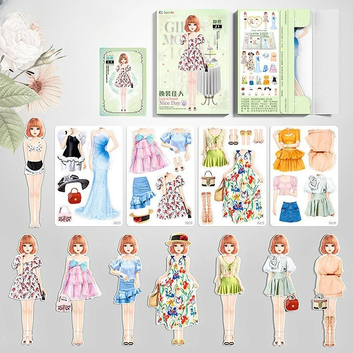 Poupée magnétique à habiller pour filles
