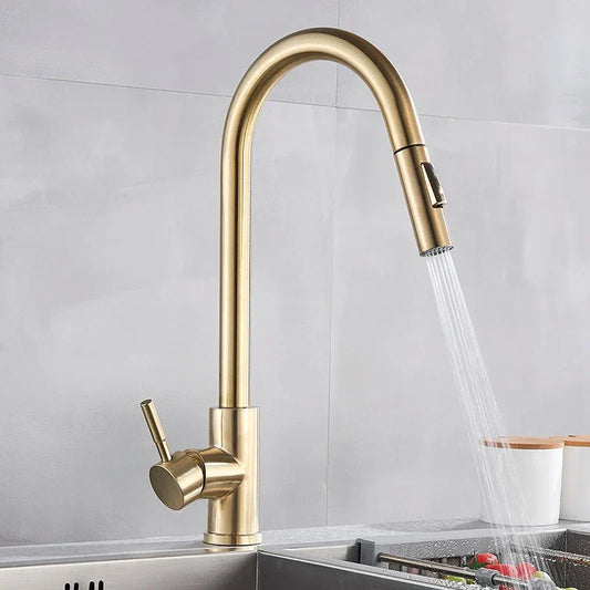 Practical and Elegant Kitchen Faucet with Pull-Out Function