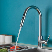 Grifo de cocina práctico y elegante con función extraíble