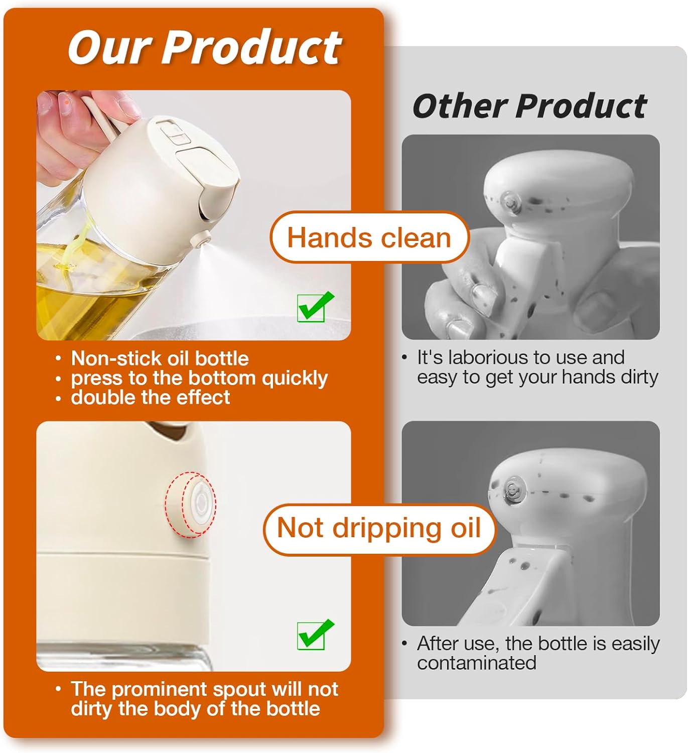 Premium 2-in-1 Olive Oil Spray - DualSpray