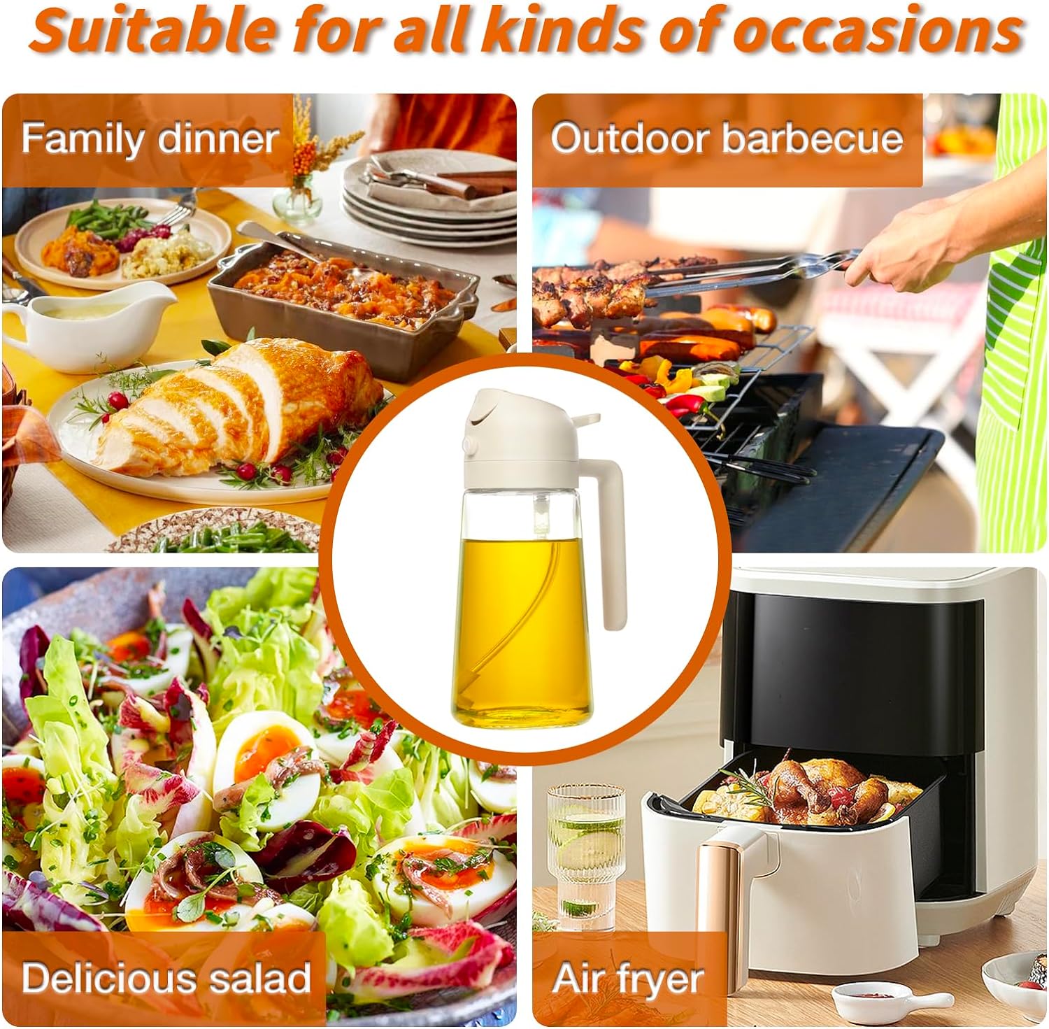 Premium 2-in-1 Olive Oil Spray - DualSpray