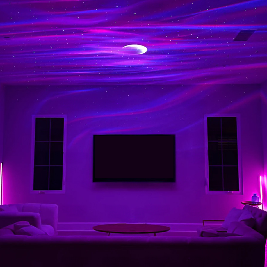 Projecteur d'ambiance Aurora – projection captivante d'aurore boréale pour toute pièce