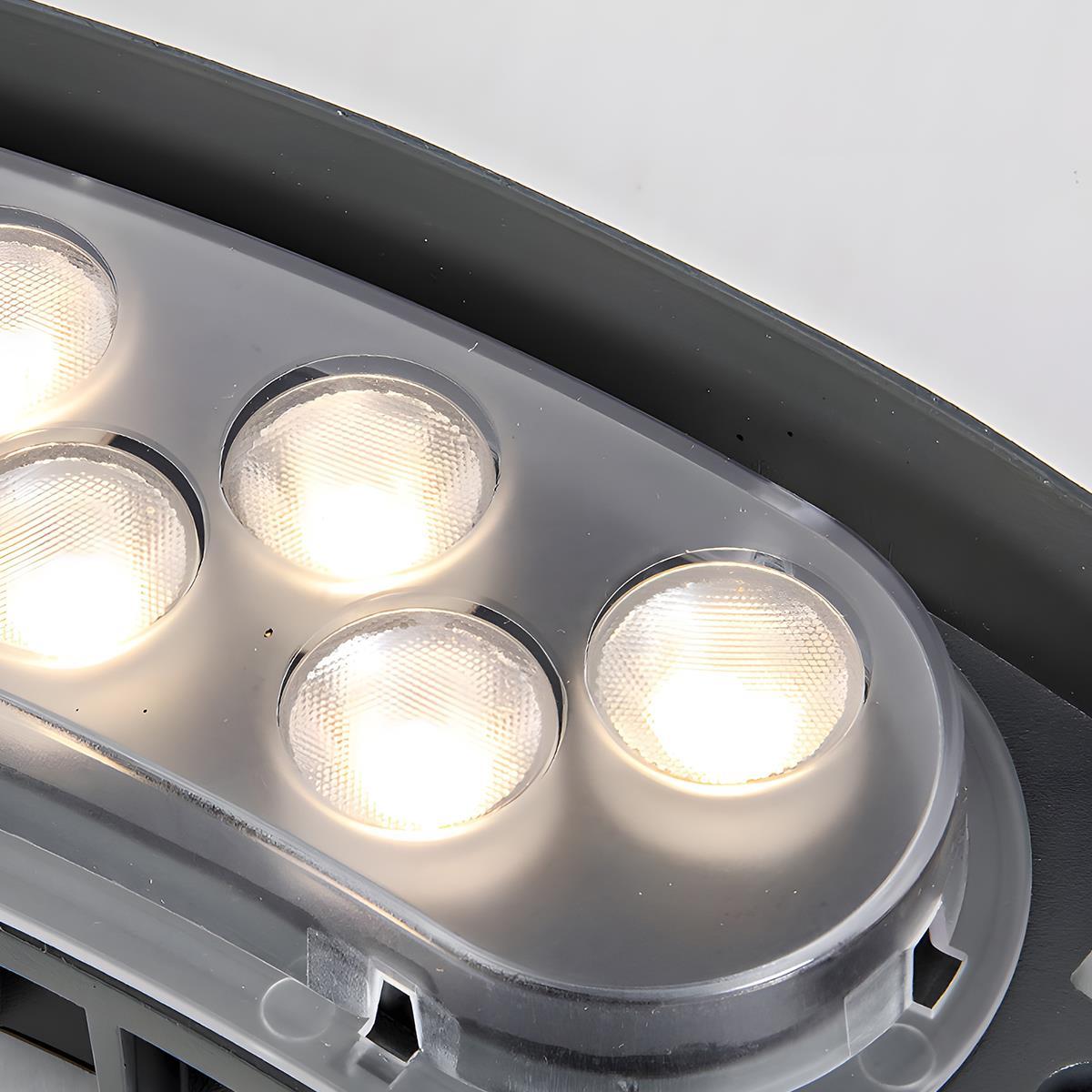 Projecteur LED arqué de jardin à piquer, 12 W, RGB blanc chaud, IP65