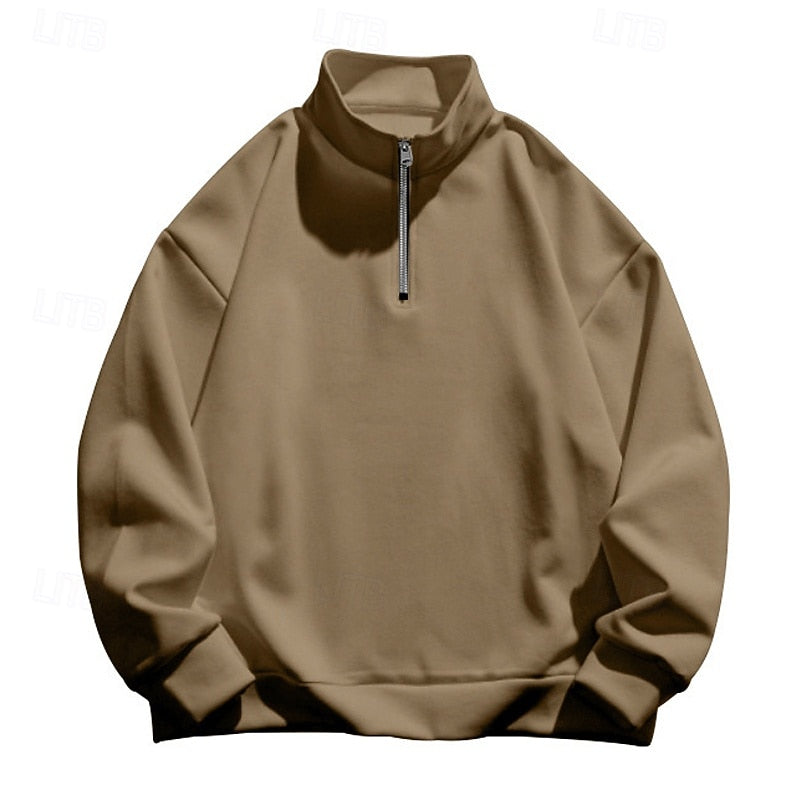 Pull à col montant zippé