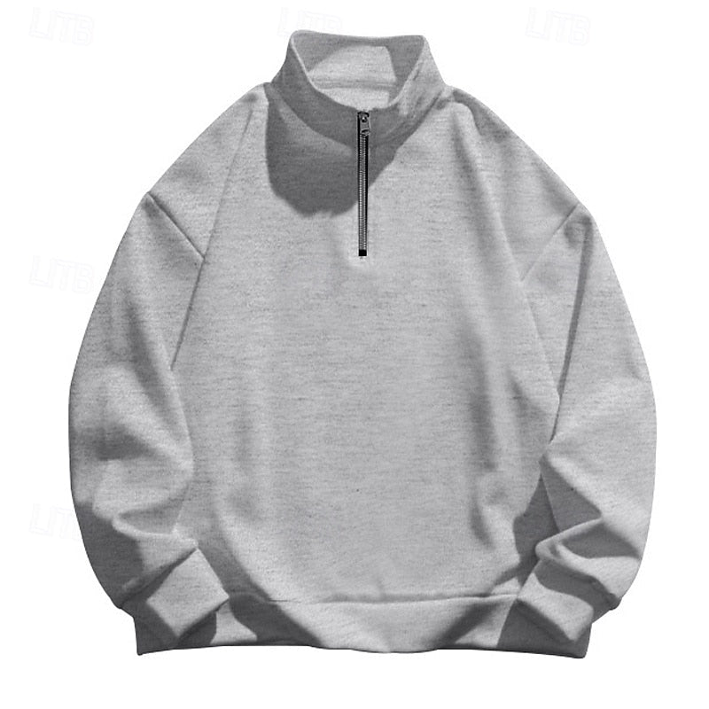 Pull à col montant zippé
