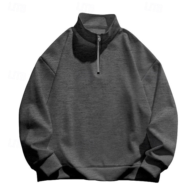 Pull à col montant zippé