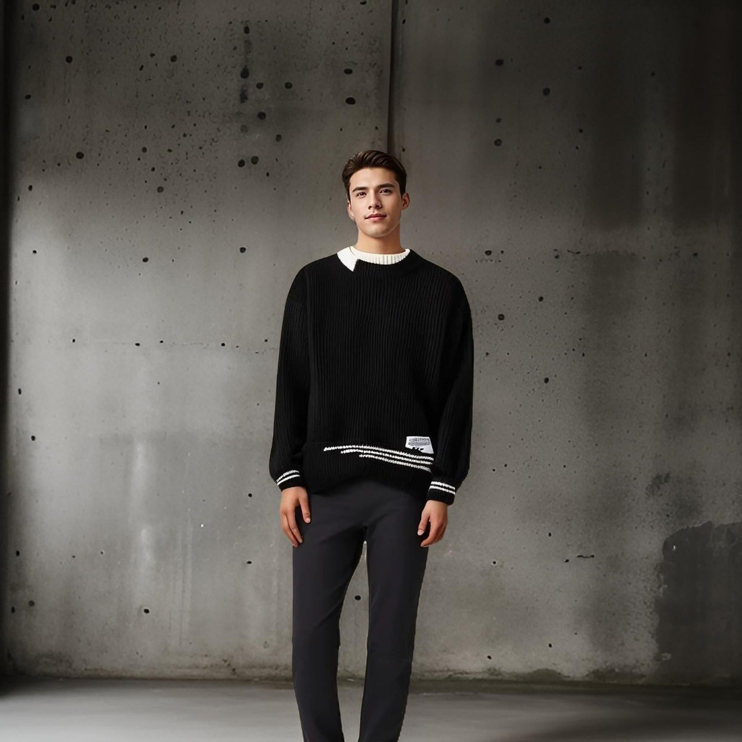 Pull à col rond pour homme