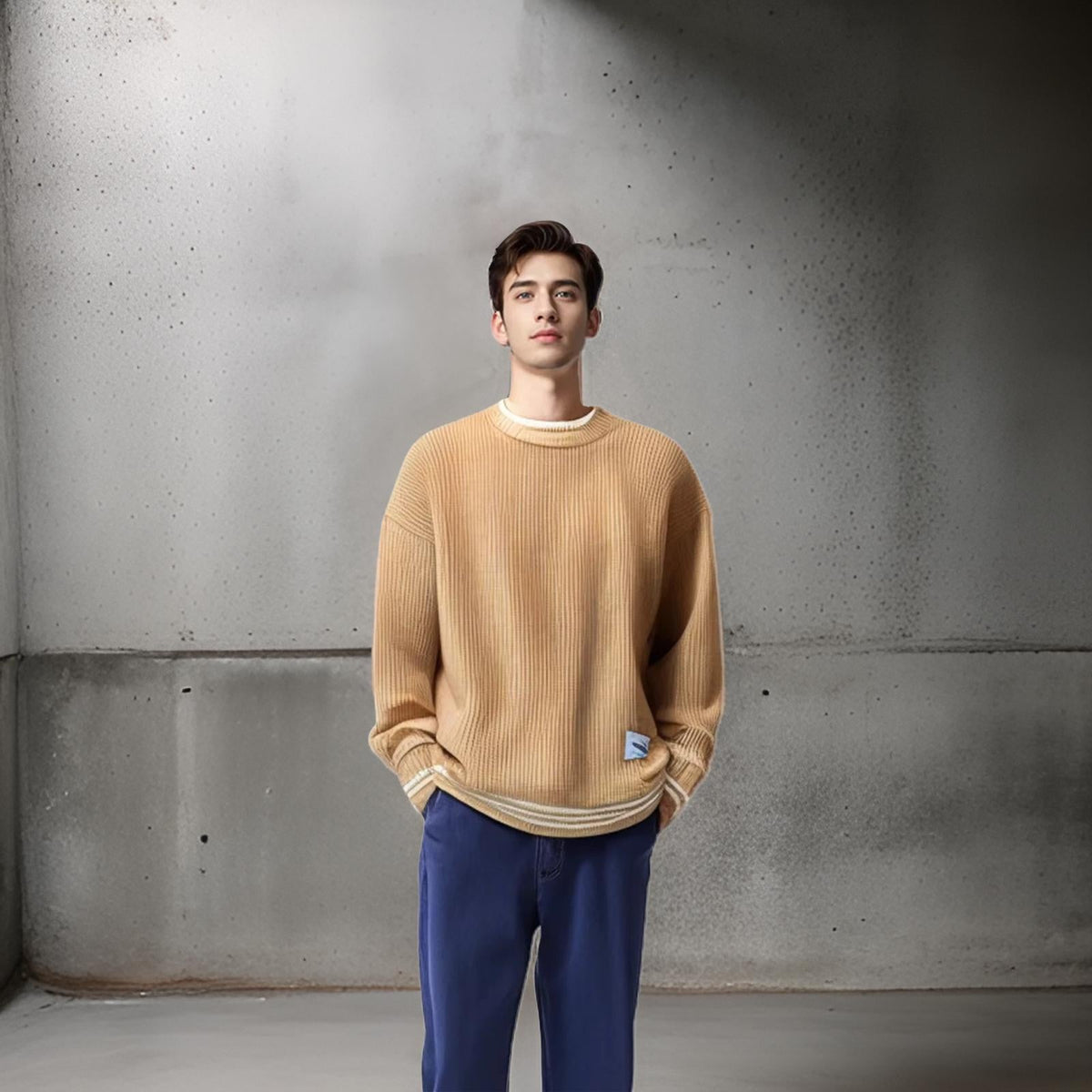Pull à col rond pour homme