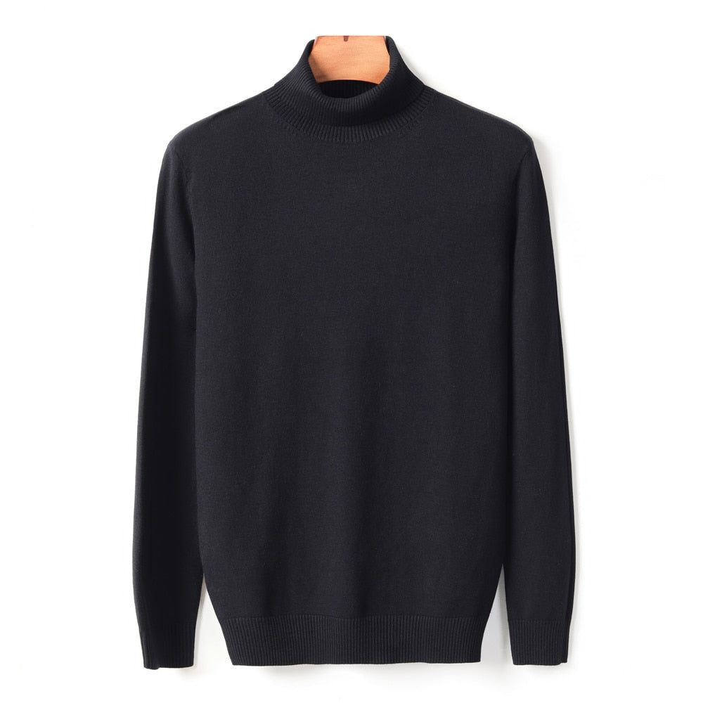 Pull à col roulé en maille
