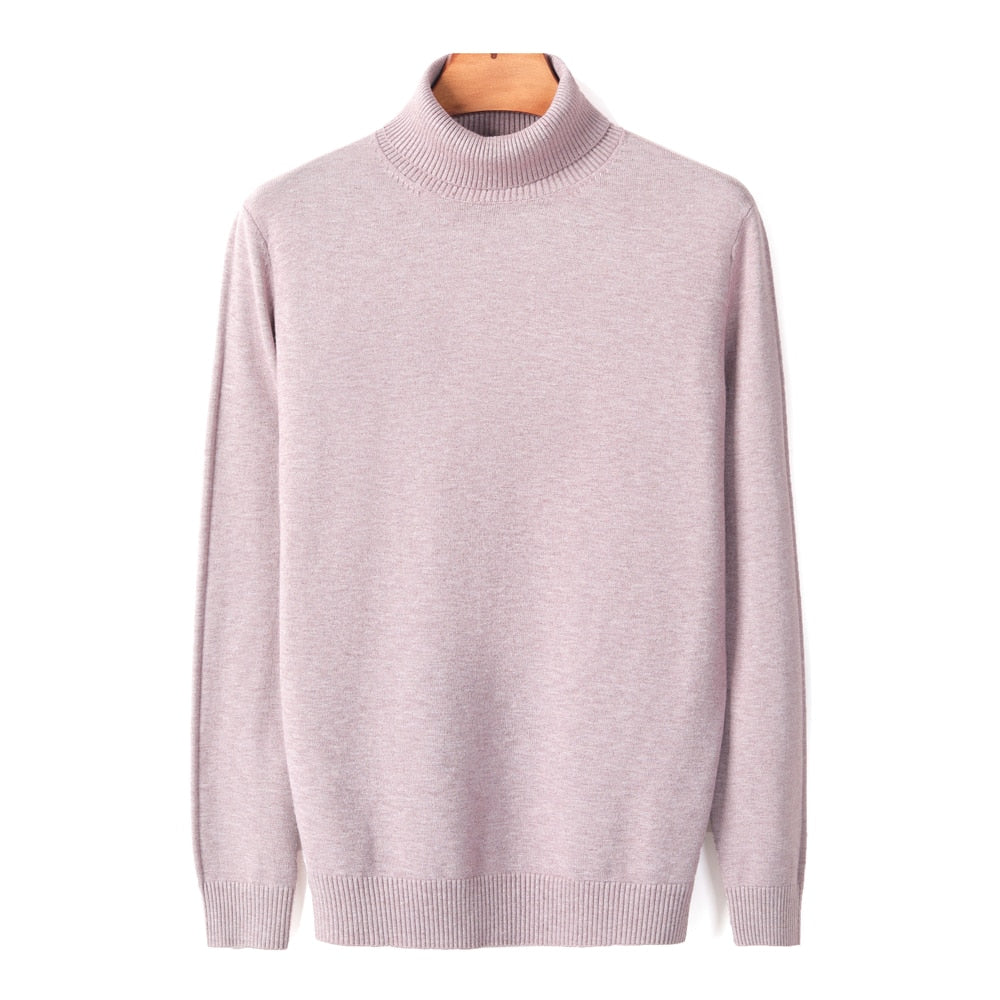 Pull à col roulé en maille