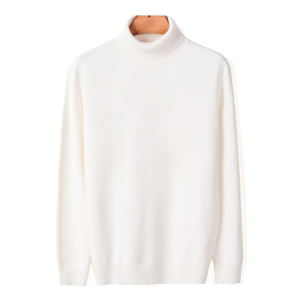 Pull à col roulé en maille