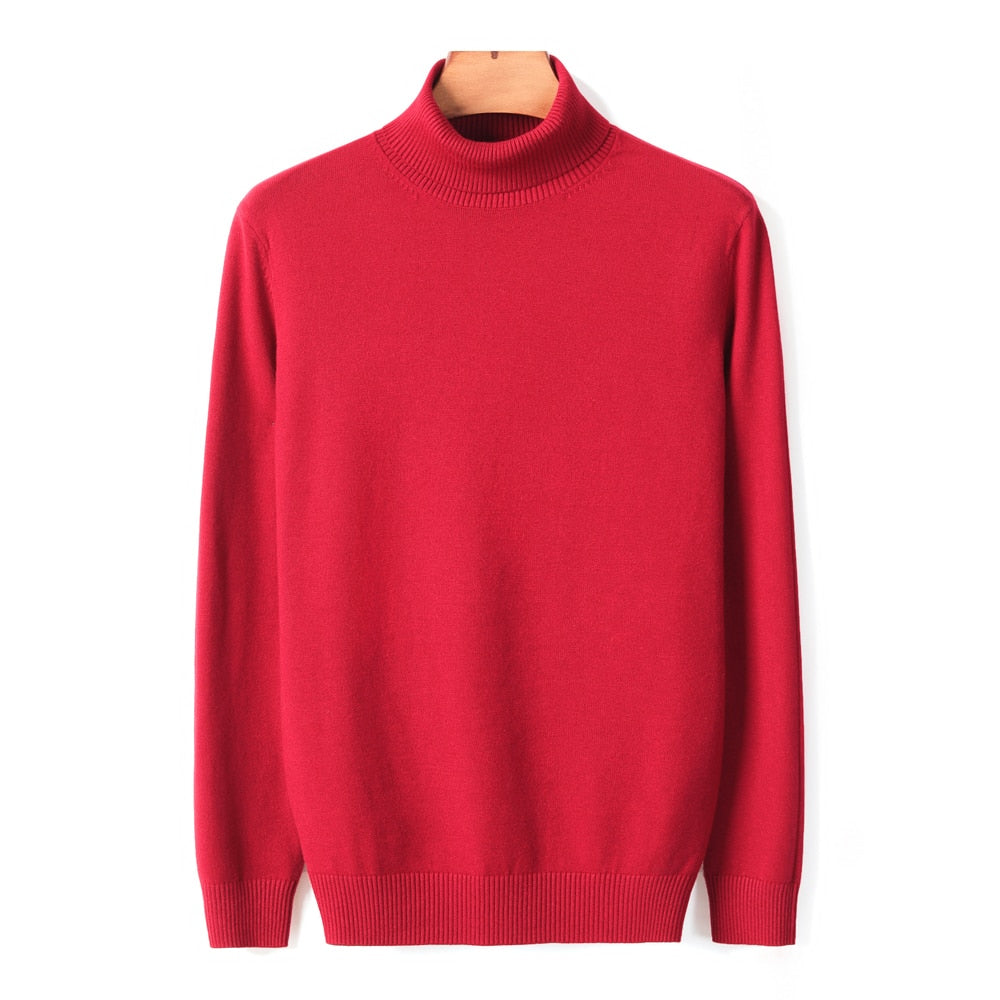 Pull à col roulé en maille
