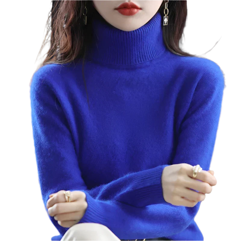 Pull à col roulé luxueux pour femme - Élégant pour automne et hiver