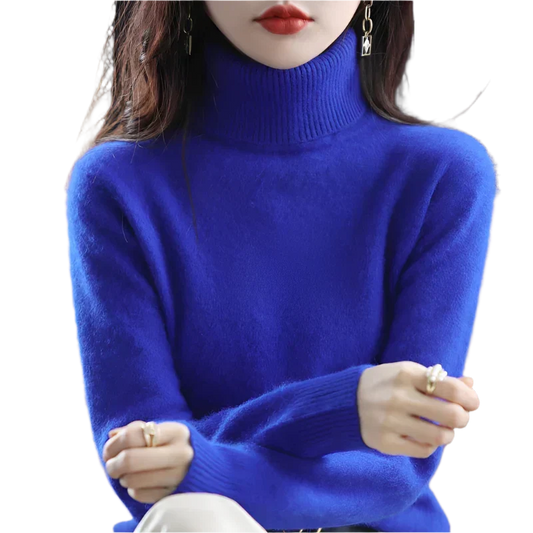 Pull à col roulé luxueux pour femme - Élégant pour automne et hiver