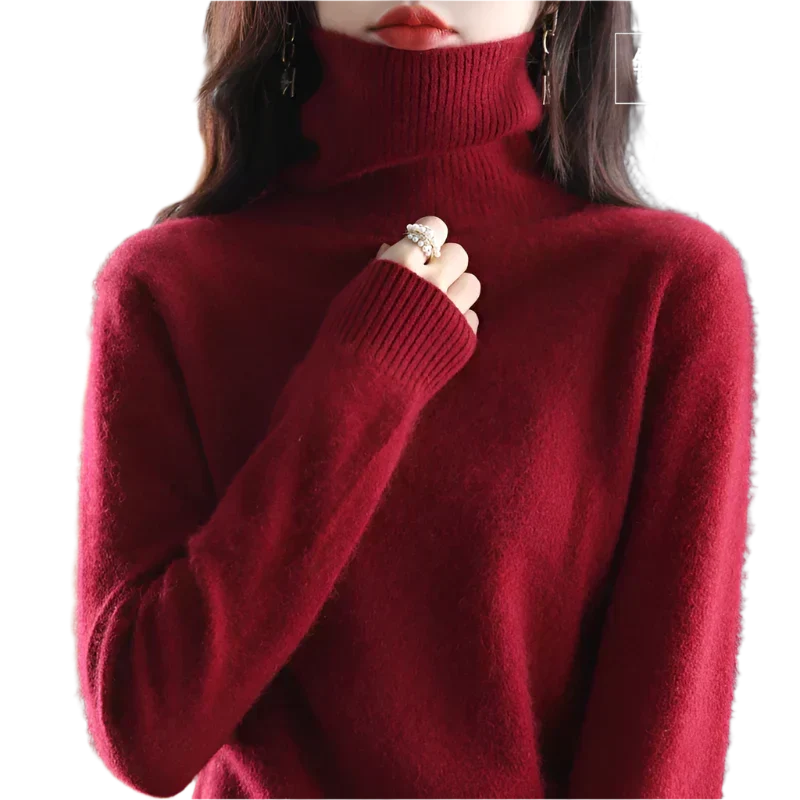 Pull à col roulé luxueux pour femme - Élégant pour automne et hiver