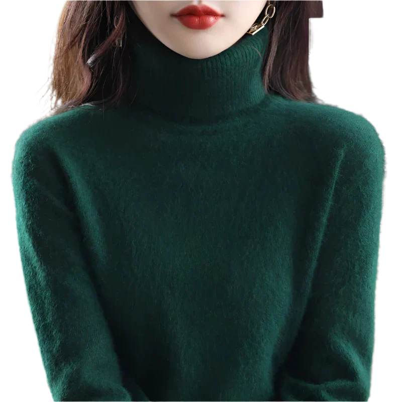 Pull à col roulé luxueux pour femme - Élégant pour automne et hiver