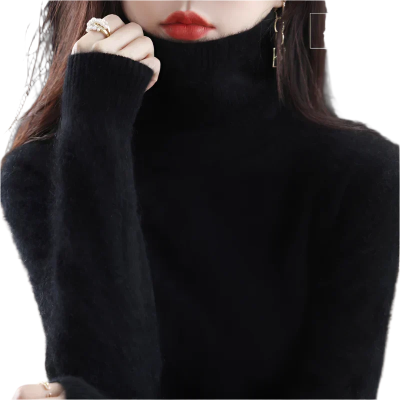 Pull à col roulé luxueux pour femme - Élégant pour automne et hiver