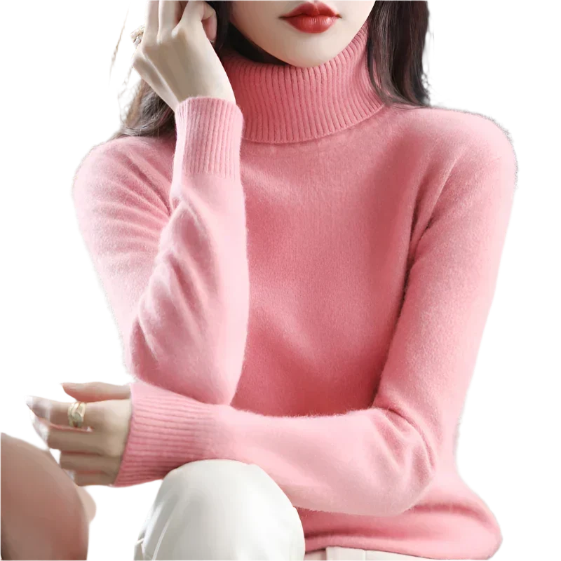 Pull à col roulé luxueux pour femme - Élégant pour automne et hiver