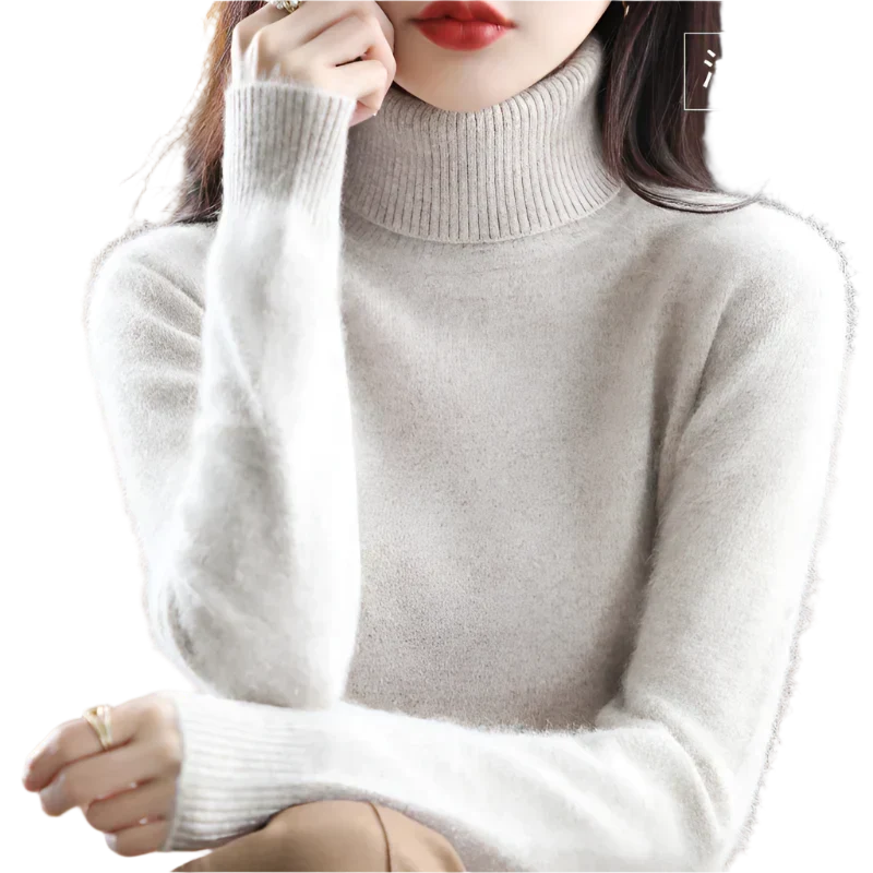 Pull à col roulé luxueux pour femme - Élégant pour automne et hiver