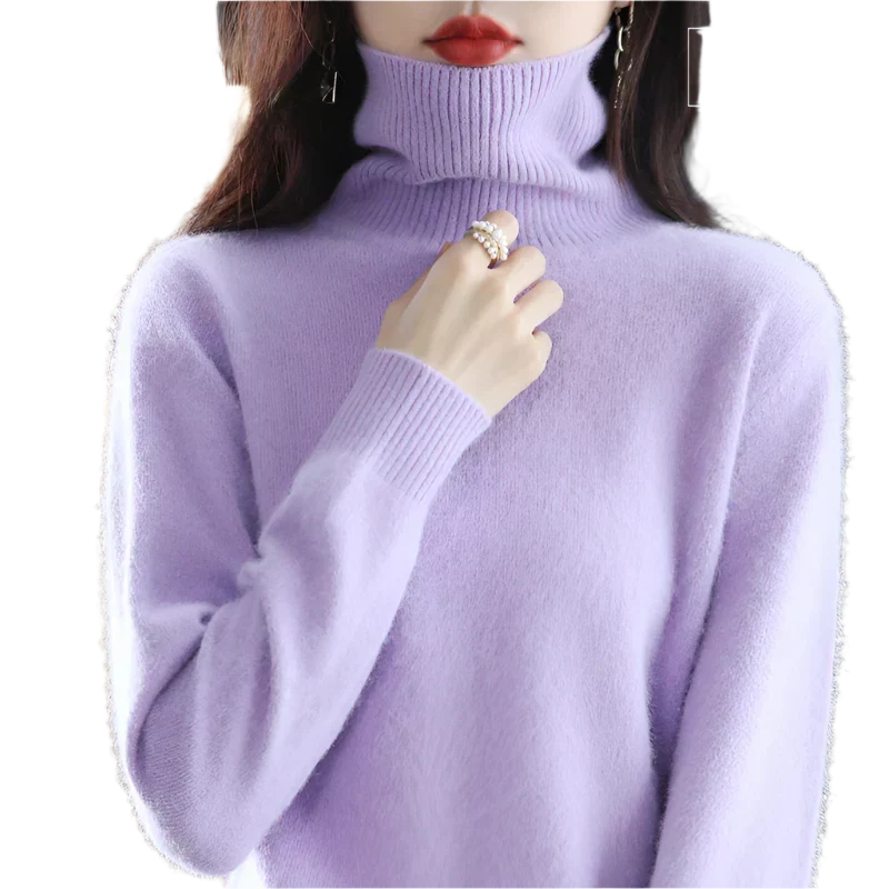Pull à col roulé luxueux pour femme - Élégant pour automne et hiver