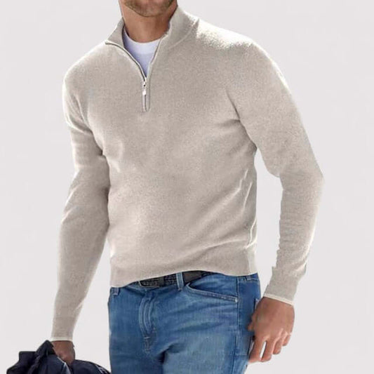Pull à demi-zip