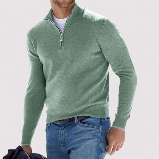 Pull à demi-zip