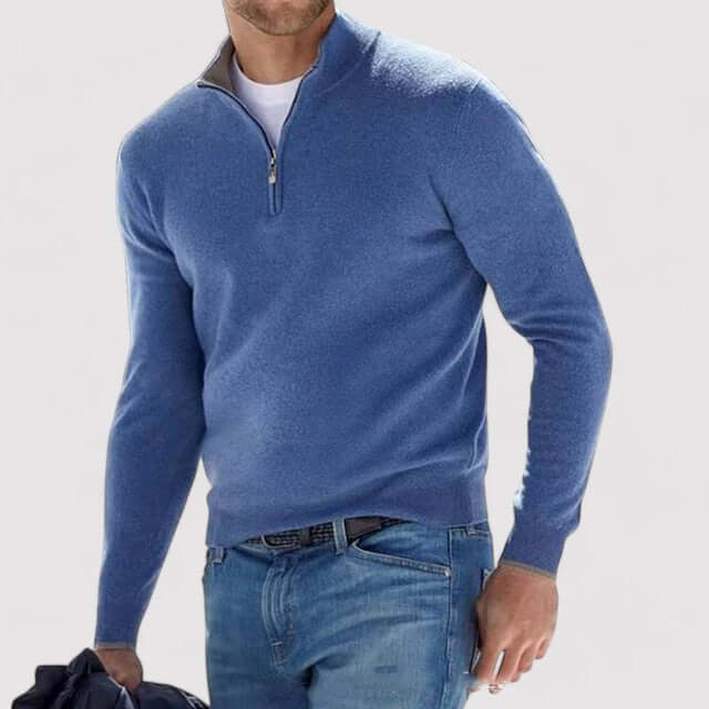 Pull à demi-zip