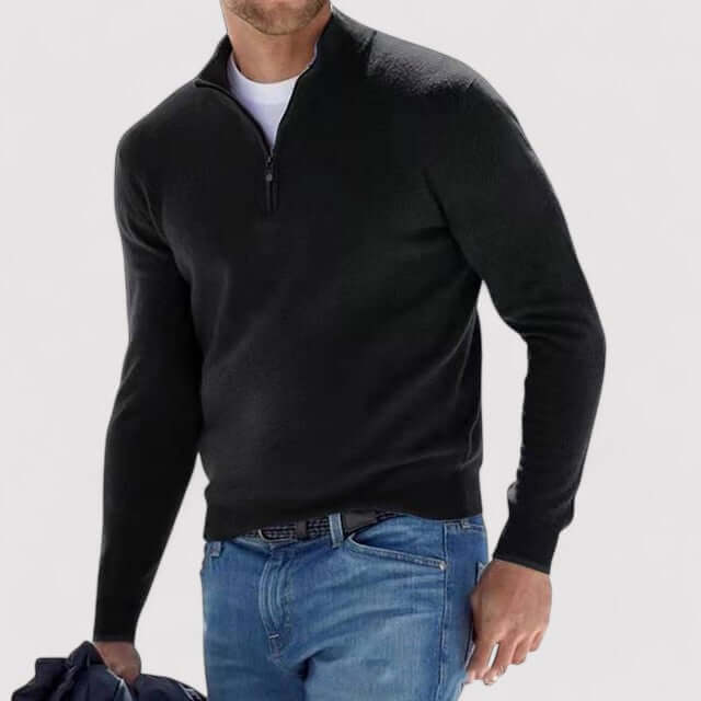 Pull à demi-zip